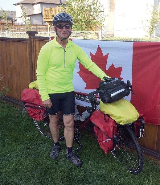 Westlock’s Bryan Carnegie leaves June 17 on a cross-Canada cycling trip in support of the Heart and Stroke Foundation. Leaving from Vancouver, Carnegie hopes to arrive in St. 