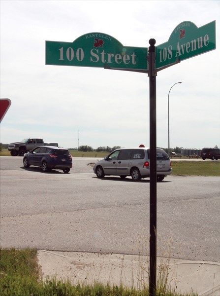 The installation of traffic lights at Highway 18 and 108 Avenue has been delayed. Alberta Transportation originally said the lights would be in place by this fall, however