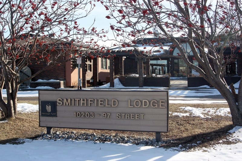 Dusk breaks on the Smithfield Lodge in Westlock March 1. A proposed merger may see the Westlock and Sturgeon foundation amalgamate.