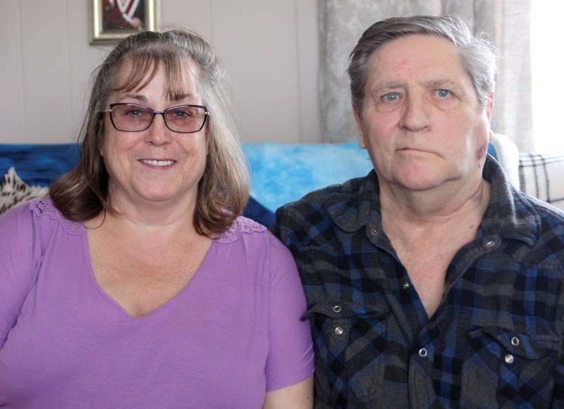 Gerry Graham and wife Heather Krysa say they can’t get social assistance after doctors found a mass in Gerry’s jaw and spots on his lung and bowel.