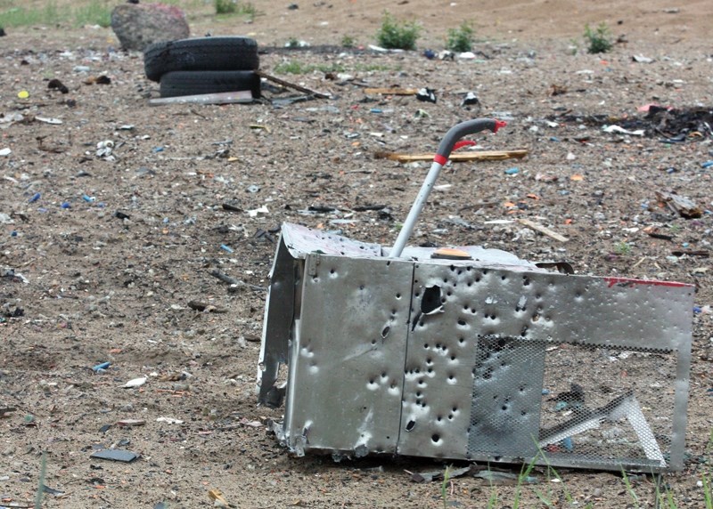 Bullet casings and makeshift targets continue to litter a quarter section of Crown land dubbed Westlock’s