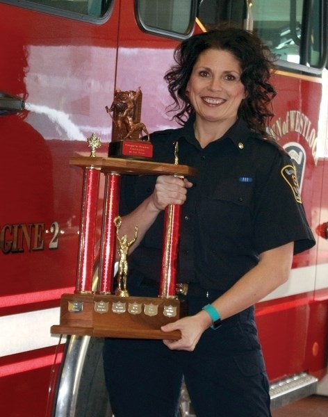 Westlock firefighter Shauna Biro was honoured with the title