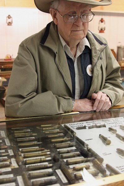 Westlock and District Historical Society president Art Avery shows off just one of the many displays at the Westlock Pioneer Museum. The facility opens for the season over