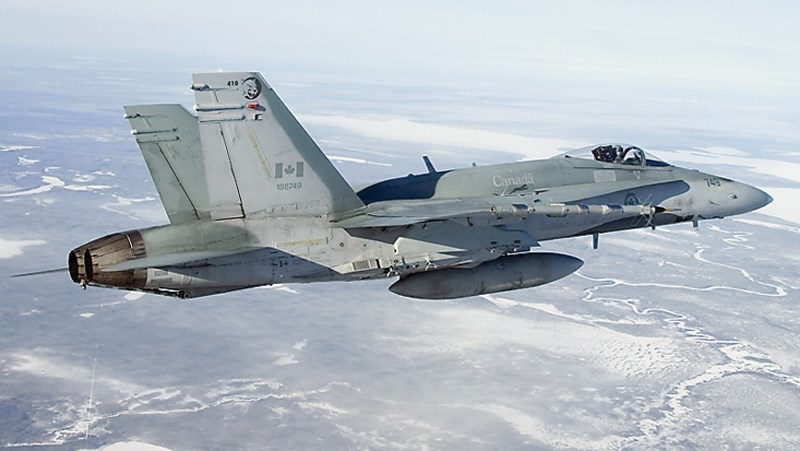 Two CF-18 Hornets will fly over Westlock July 1, before heading north to Fawcett and then on to Athabasca.