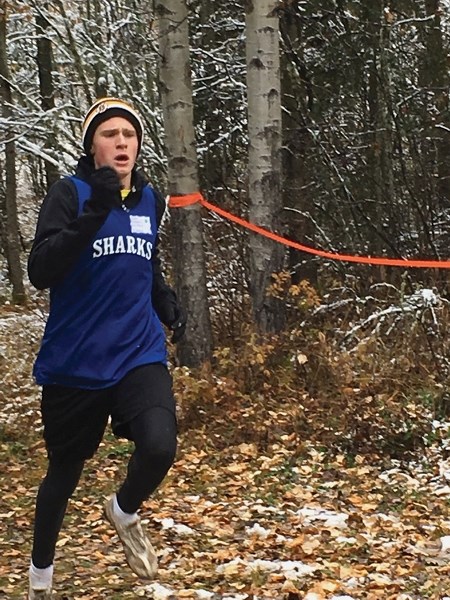 Jaiden Romanuik is one of two SMS athletes who will head to provincials Oct. 21 after claiming a silver medal at the ASAA cross country zones in Edson Oct. 11.