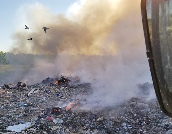 landfill fire