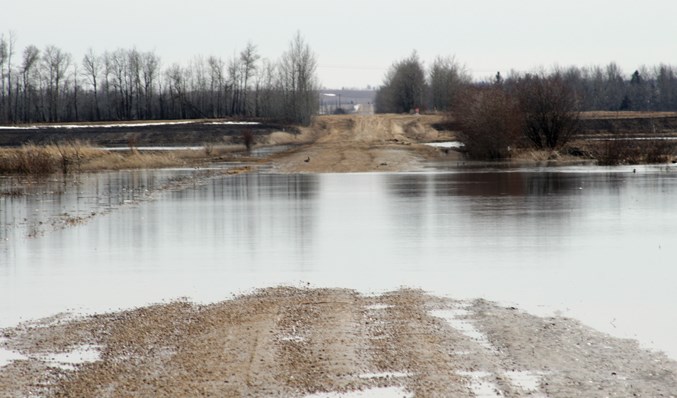 flooded road