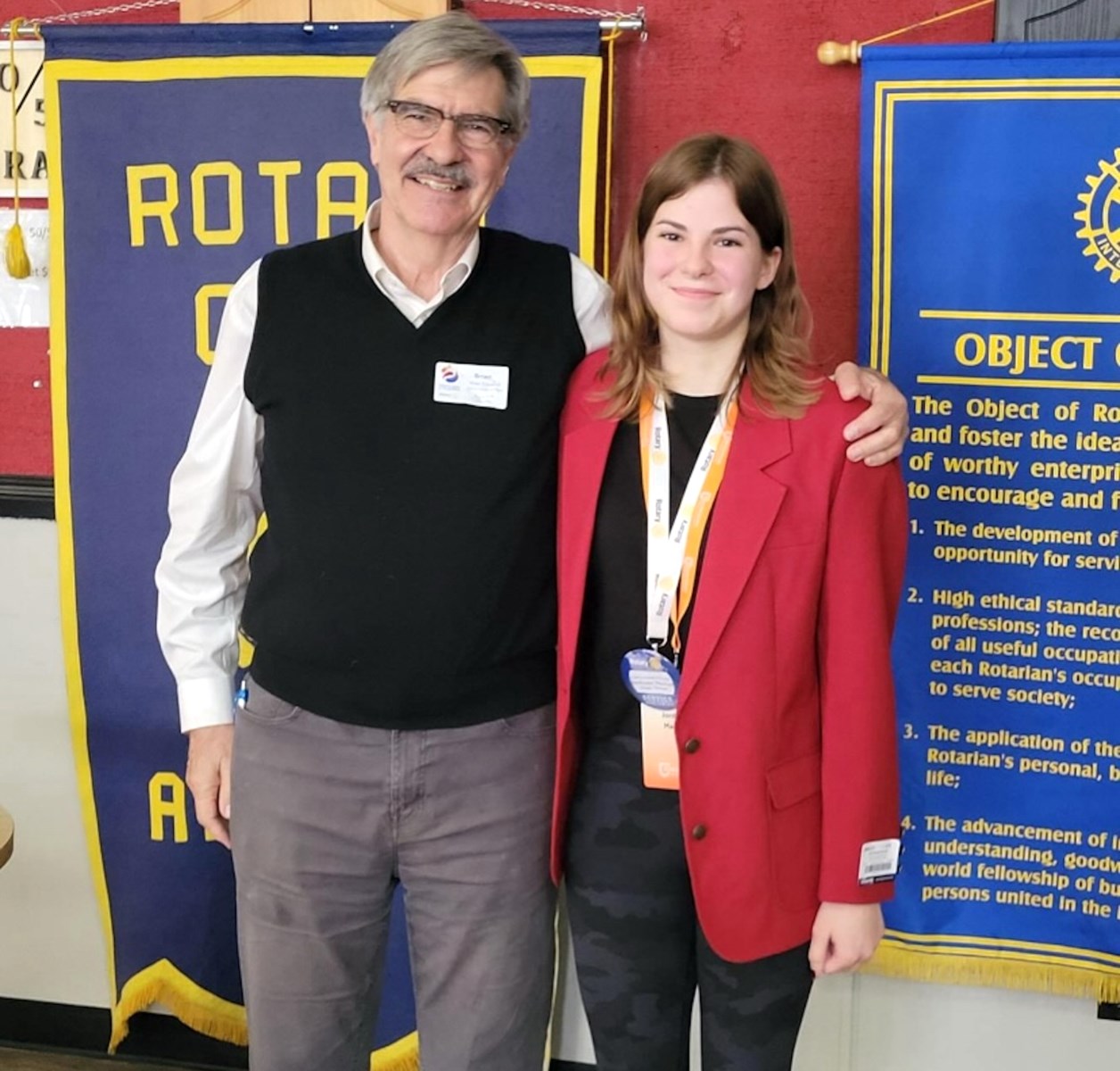 Rotary international exchange student jets off for Europe