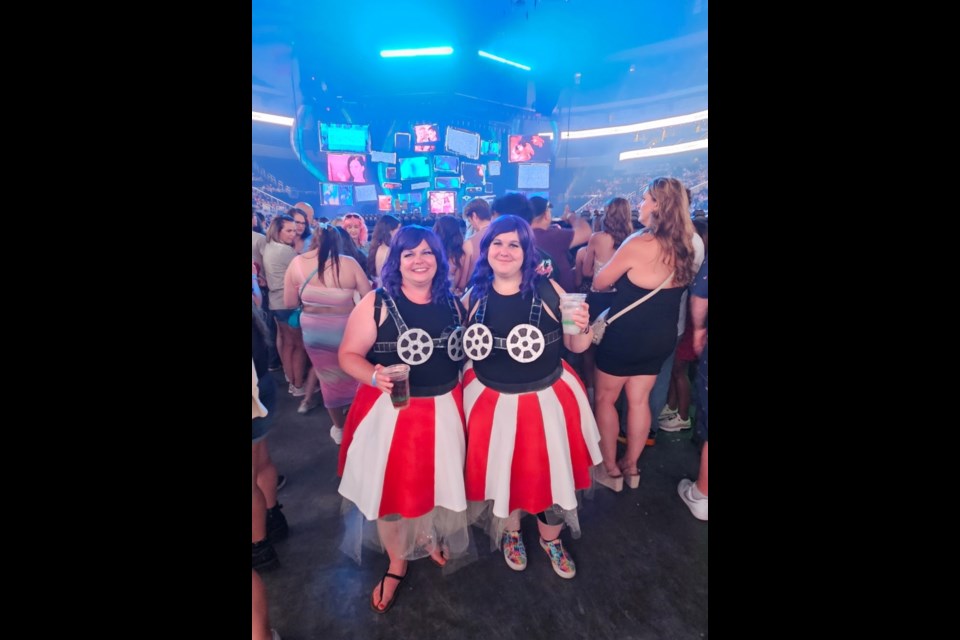Two Katy Perry fans, Mel Tonsi and Sara Gillis, wanted to add to the magic of getting to see Katy Perry live in concert in Edmonton on July 24 by creating amazing costumes to wear. Photo supplied.