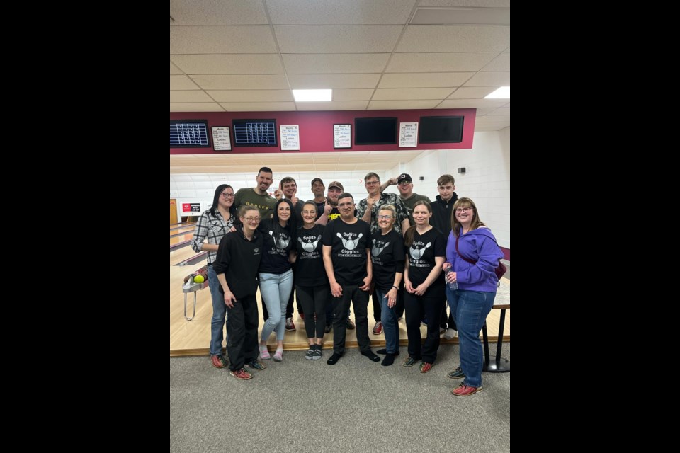 Pembina West Co-op entered three teams in the Barrhead Business Bowl, and they played hard with one of their teams placing first in the competition. Everyone had a great time. Photo supplied.