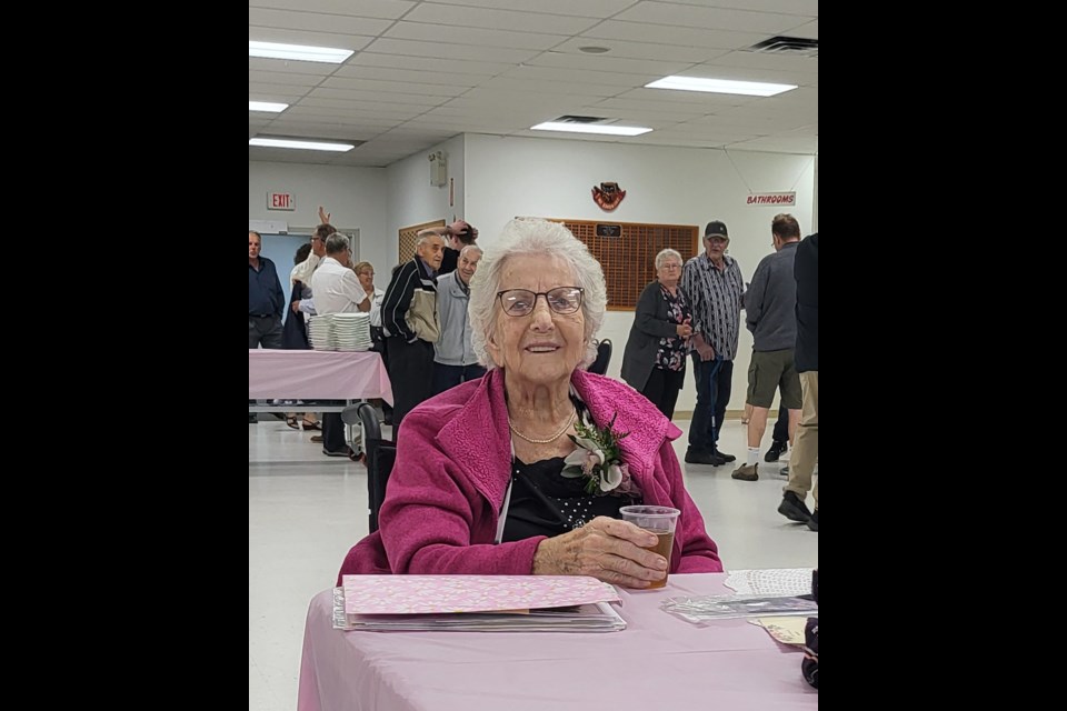Lydia Bobke celebrates her 100 birthday with friends and family on June 14.