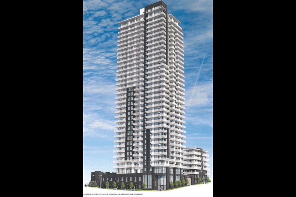 The proposal for 589 and 593 Westley Ave., 648 and 650 Gardena Dr. and 584, 588, 592 and 596 Kemsley Ave. in Coquitlam.