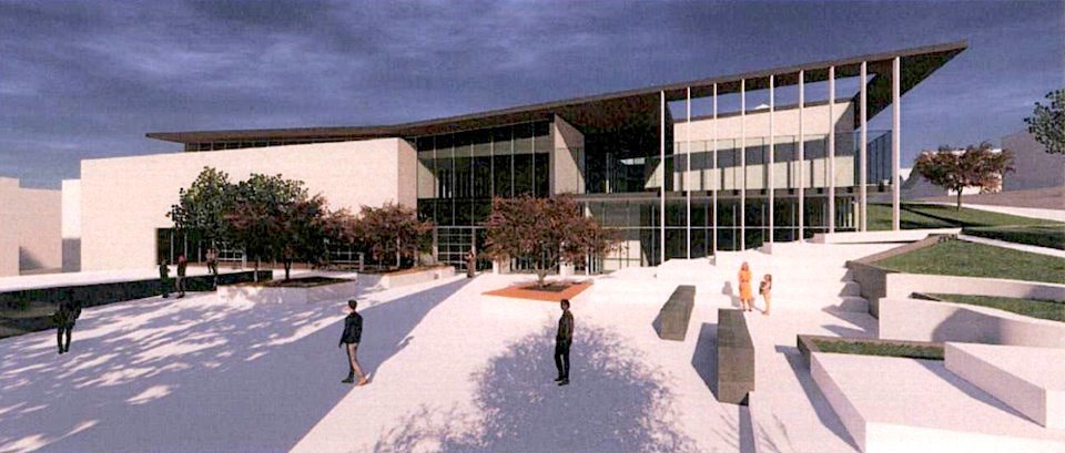 An artist's rendering of the new Place Maillardville community centre, due to open in 2022.