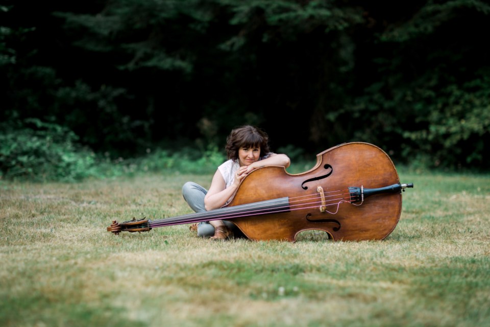 Port Coquitlam bassist Jodi Proznick performs at Place des Arts in Coquitlam on Saturday, May 25, 2025.