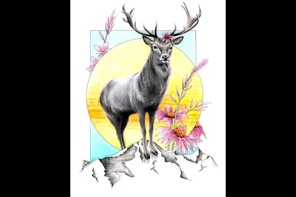 "Spirit Deer" by Brandi Williams.