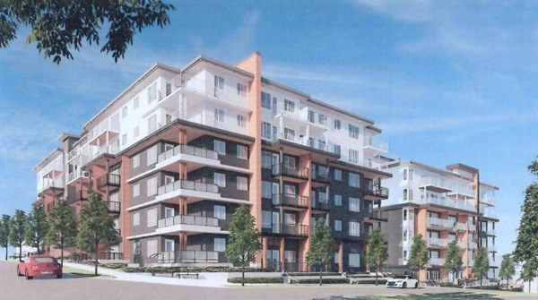 The Adera proposal for Como Lake Avenue and Robinson Street in Coquitlam.