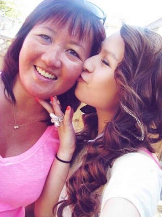 Amanda Todd with her mother, Carol, of Port Coquitlam. 