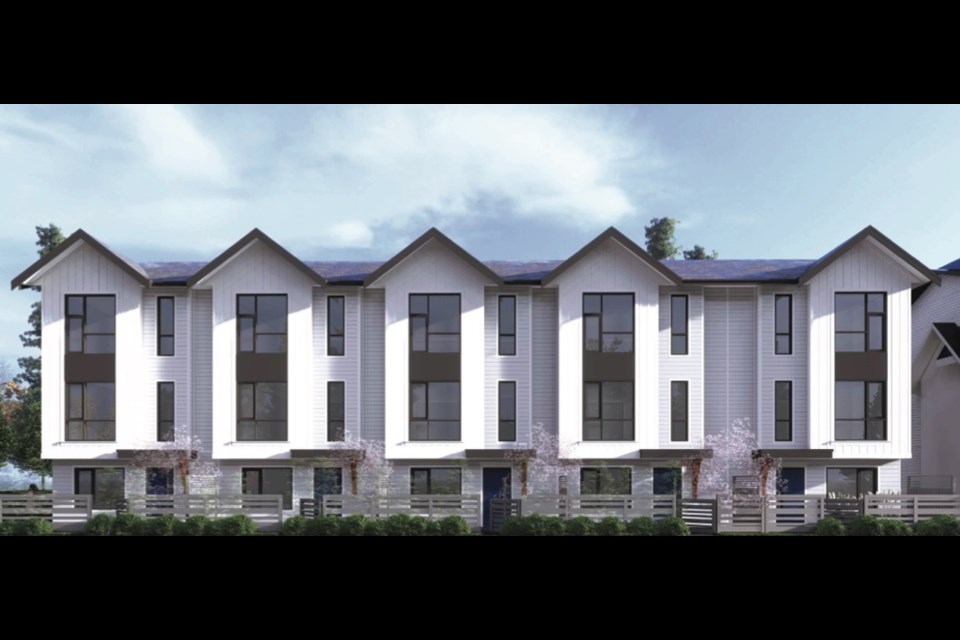 The townhouse proposal for 1591 and 1611 Austin Ave. in Coquitlam.