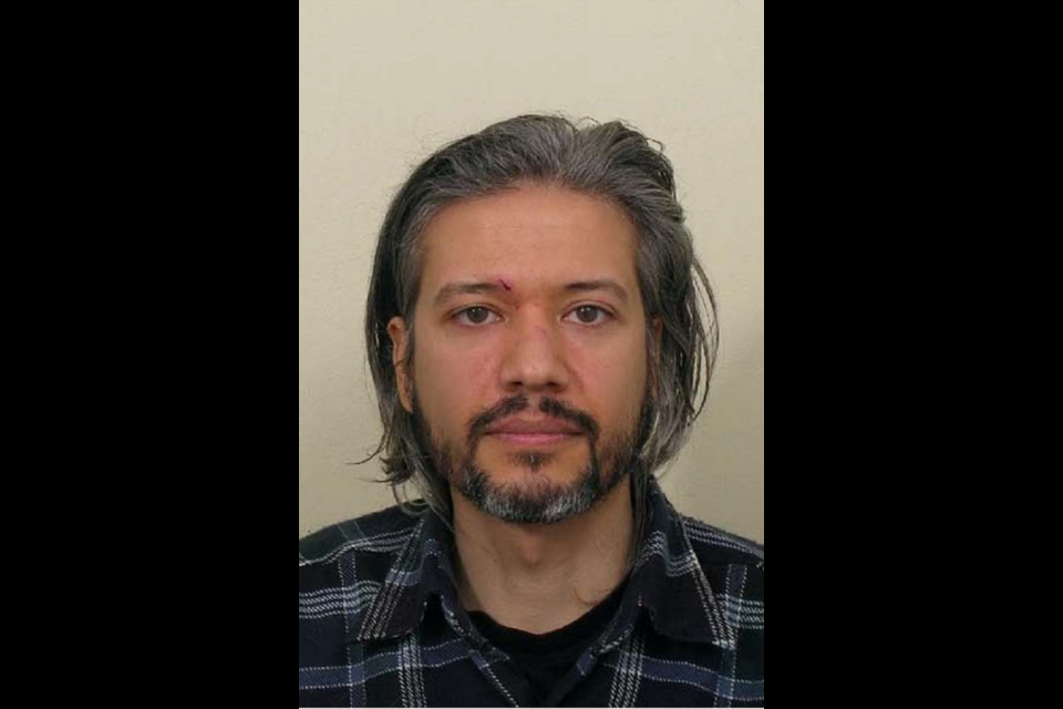 An image of Aydin Coban after he was arrested by Dutch National Police on Jan. 14, 2013. The picture was presented as evidence to the jury during the nine-week trial in New Westminster.