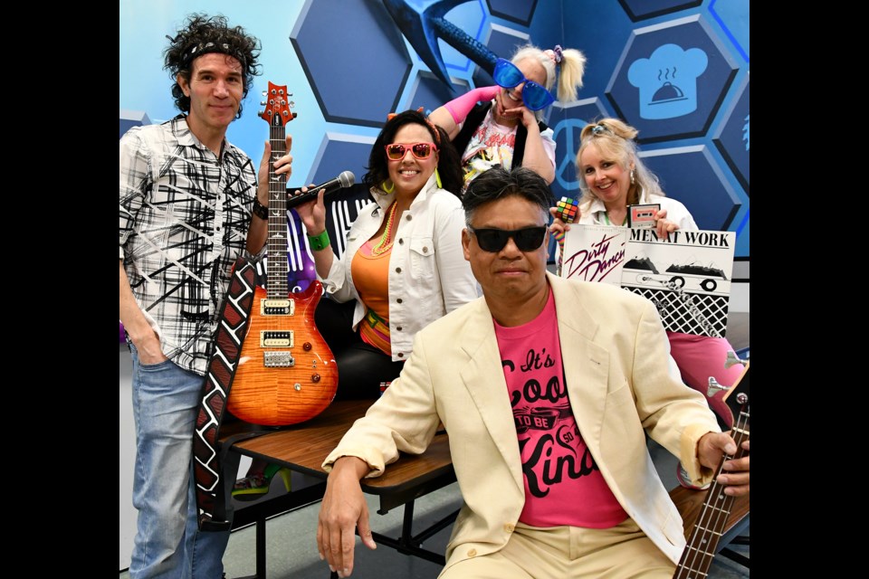 Left to right: Kirk Benedict, Sheila Sharma, Jane Straker Gray, Evans Chan and Heather Darts are getting ready for the Parent Dinner and Dance at Dr. Charles Best Secondary in Coquitlam. The fundraiser for Grad 2024 is on Saturday, March 4, 2023.