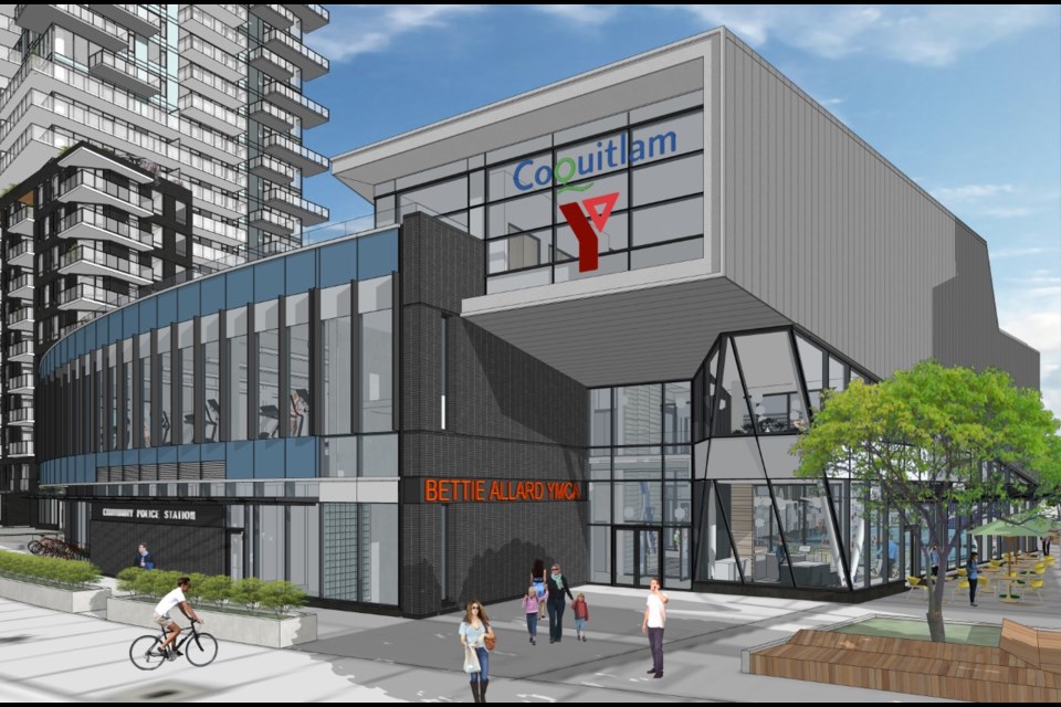 A rendering of the Coquitlam YMCA that will bear Bettie Allard's name.