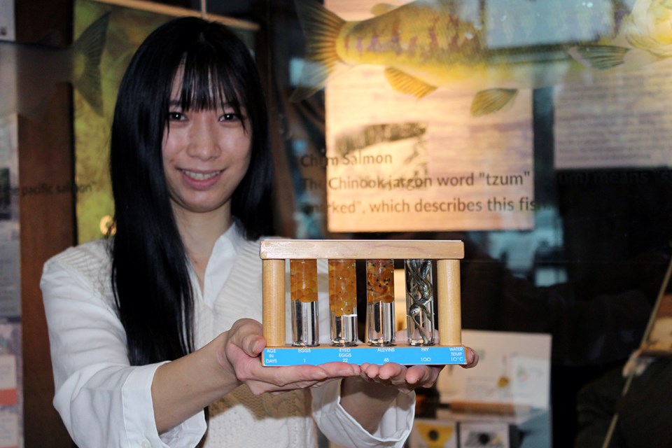 Shanna Cheng is the creator of Beyond Fishing, a cultural and informative display of Coquitlam's fish history. It'll remain on-site at the Poirier Sport and Leisure Complex until April 2022.