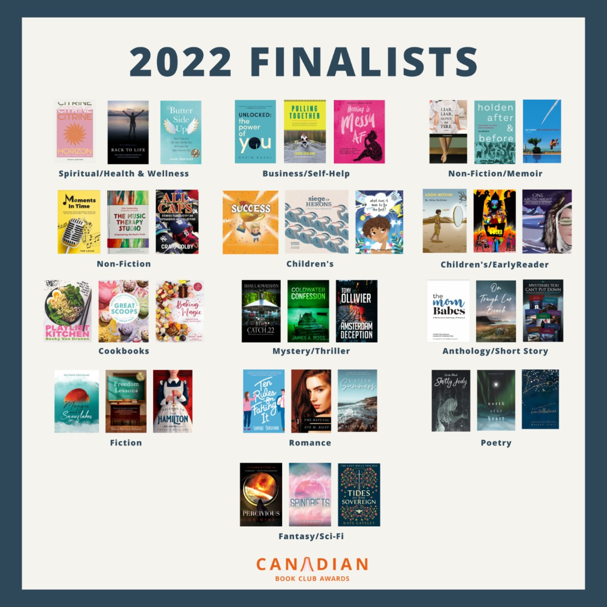 What’s your favourite page turner? Shortlist is out for the The Canadian Book Club Awards