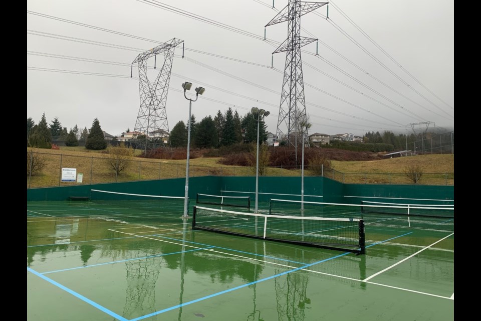 The tennis courts at Coquitlam's Bramble Park will be converted by the fall of 2022 to dedicated pickleball courts.