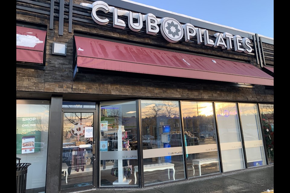 The exterior of Club Pilates Coquitlam in Sunwood Square.