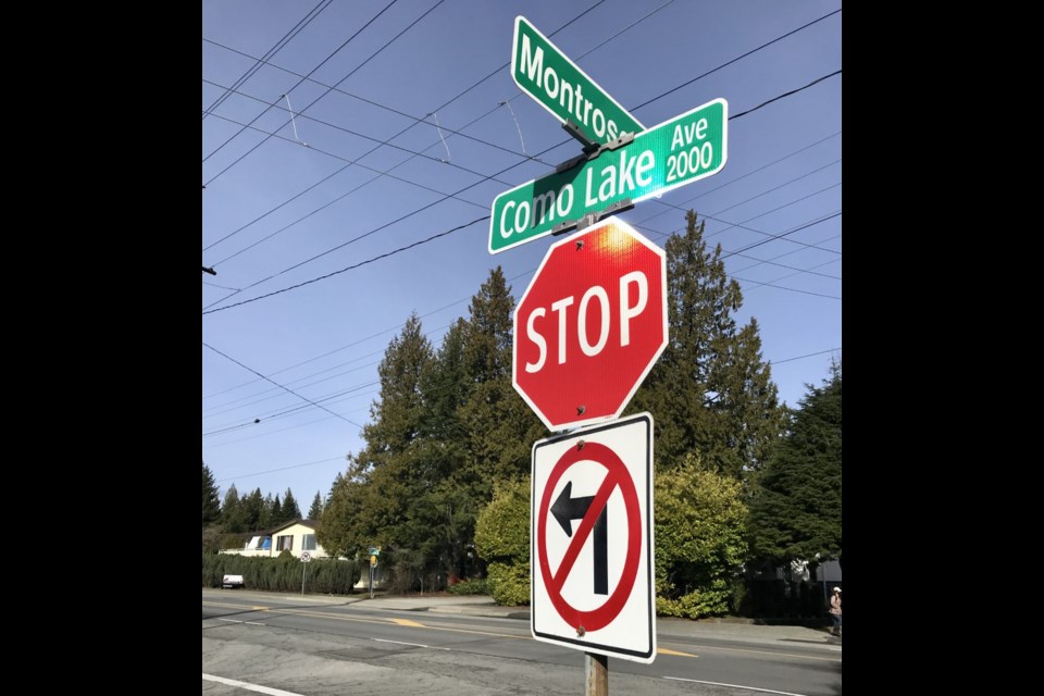 Como Lake Avenue at Montrose Street in Coquitlam will soon have a traffic light.