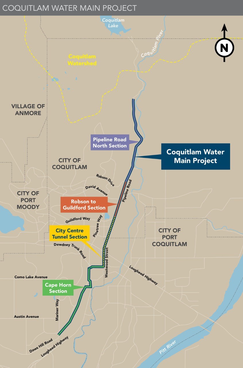 Coquitlam Main Water Project - 30 Jun 2021
