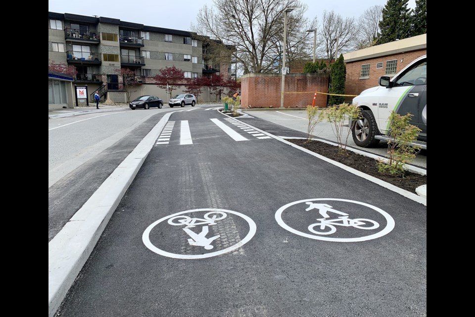 The extension of the Donald Pathway opened mid-April 2024 in downtown Port Coquitlam.