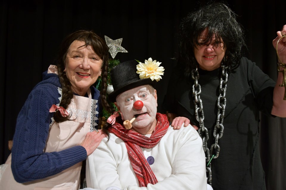 Judy Flaten, Don Mackintosh and Dara Marshall of the Dogwood Drama Club.