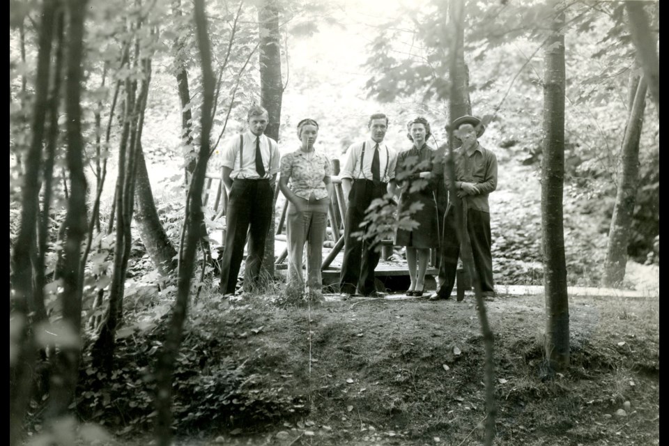 A photo from Coquitlam Archives' 2022 exhibit "There and Back Again: A Salmon’s Tale."