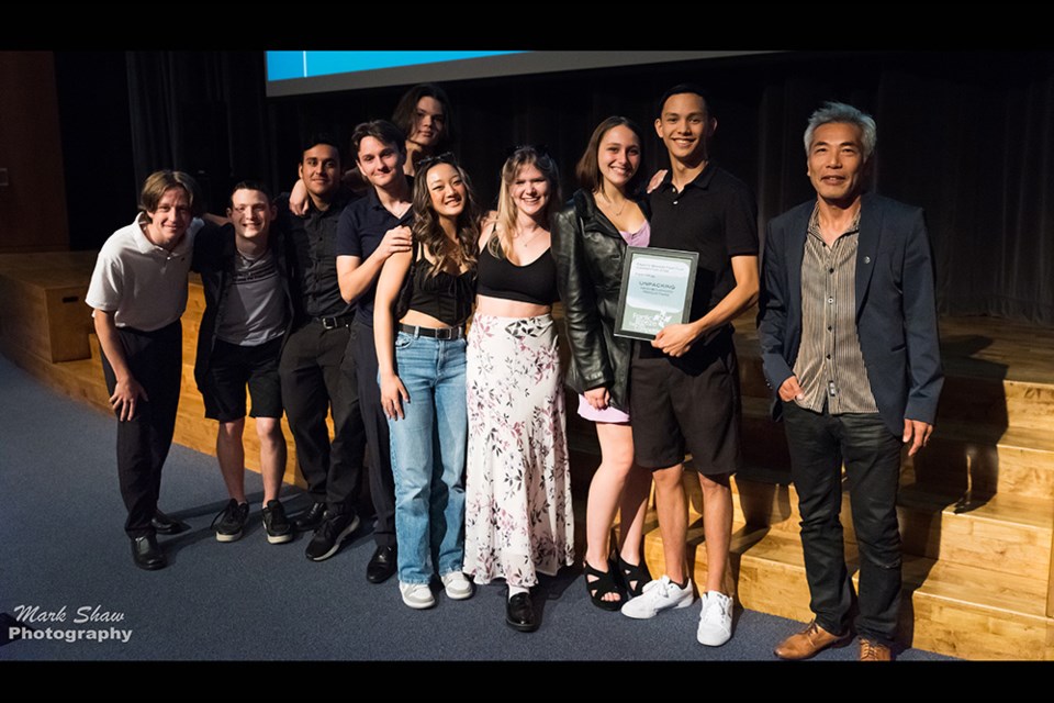 Neighbourhood Productions, a team of recent Tri-Cities high-school graduates, won first place at Port Moody's first-ever Frantic Breeze Fast Film Festival on Sept. 10, 2022, for their short movie, "Unpacking."