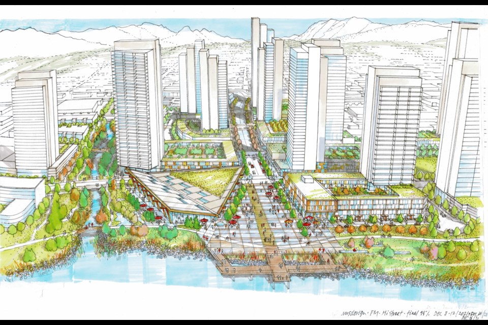 A conceptual rending for Fraser Mills in Coquitlam.