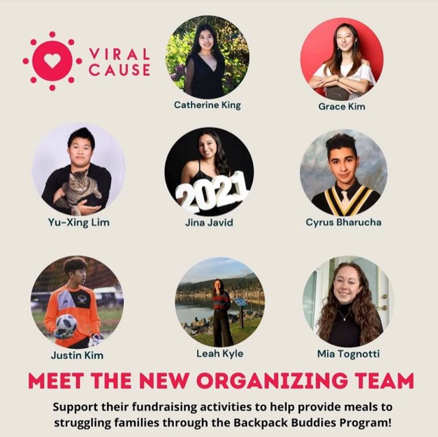 The poster for Viral Cause, featuring the ConX students at Coquitlam's Gleneagle secondary school.