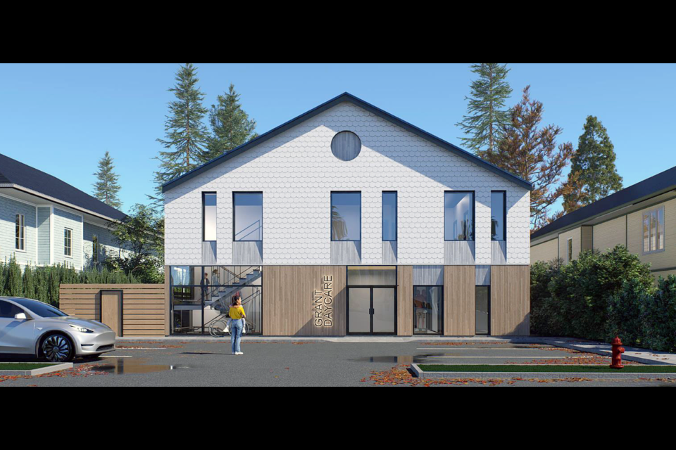 An artist's rendering for 1948 Grant Ave. in Port Coquitlam. The site is being eyed for a 65-space daycare.