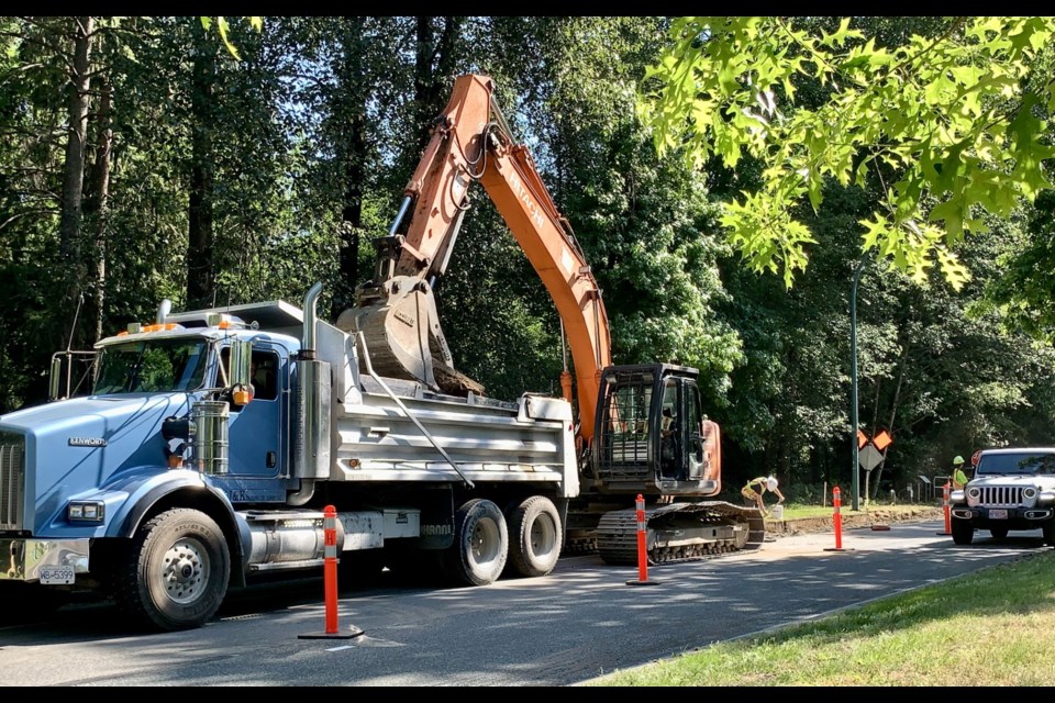 The second phase of the Guildford Greenway project on July 17, 2024.
