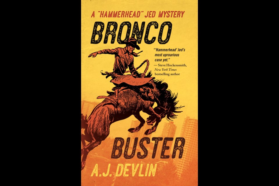 The cover for "Bronco Buster" by Port Moody's A.J. Devlin.