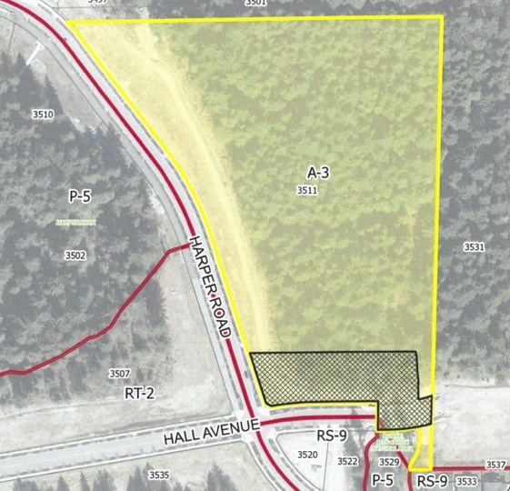 The site map for 3511 Harper Rd., Coquitlam.