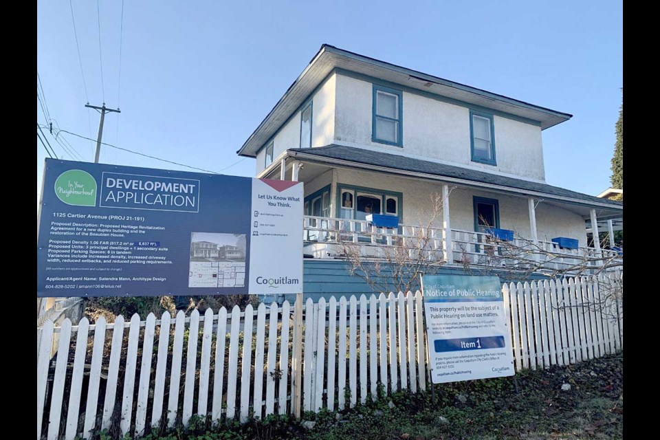 The existing residence at 1125 Cartier Ave., Coquitlam.