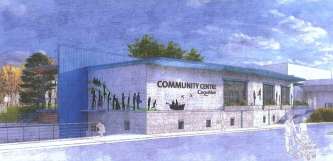 An artist's rendering for the proposed renovations at the Innovation Centre in Coquitlam, north of the Evergreen Cultural Centre.