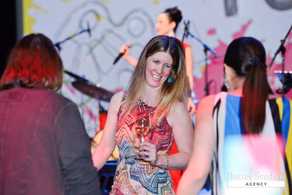 Paint the Town was the Imagine gala theme for SHARE in 2020, at the Hard Rock Casino Vancouver in Coquitlam. Pictured is SHARE's executive director Claire MacLean.