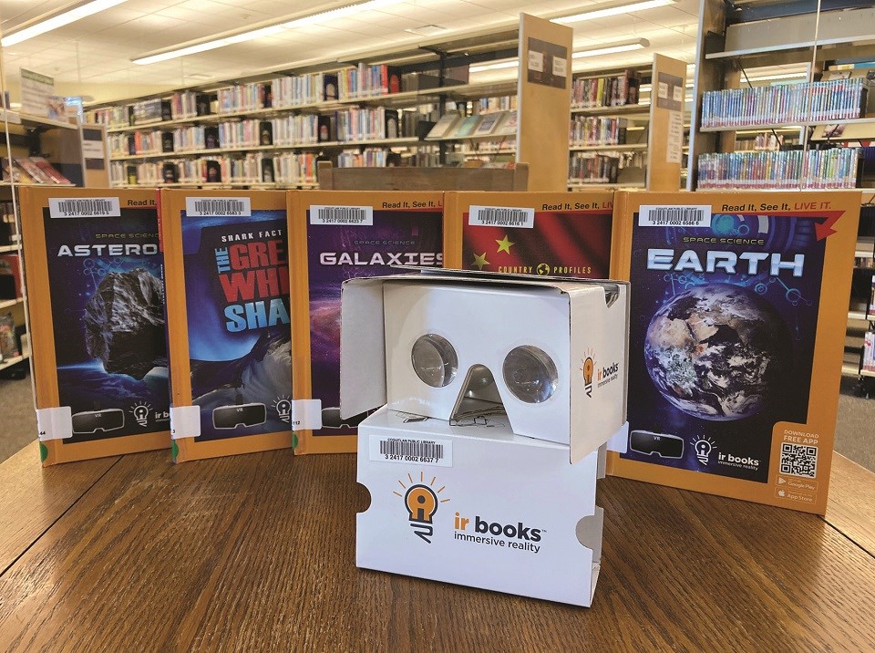 IR Books and headset - Coquitlam Public Library