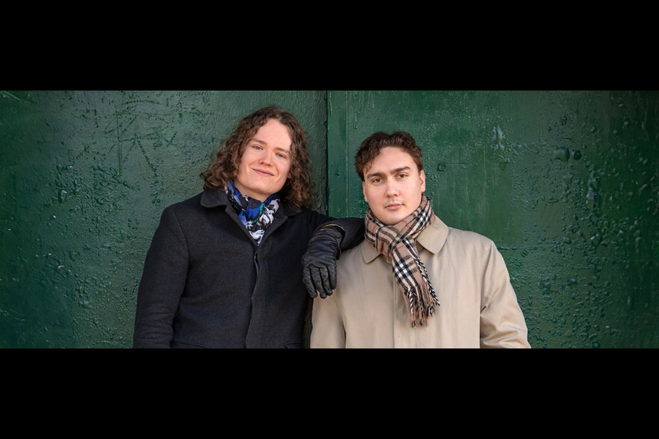 Anmore musician and composer Jack Campbell (left) with Antony Knight.