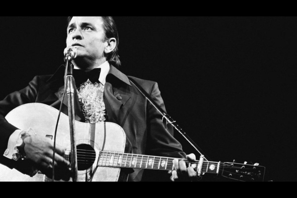 'The Man in Black' Johnny Cash.