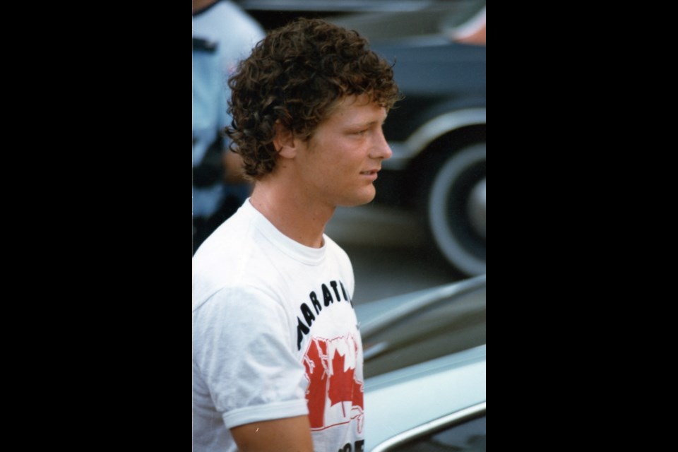 July 13, 1980: Terry Fox starts off from Nathan Phillips Square in Toronto, Ont.  