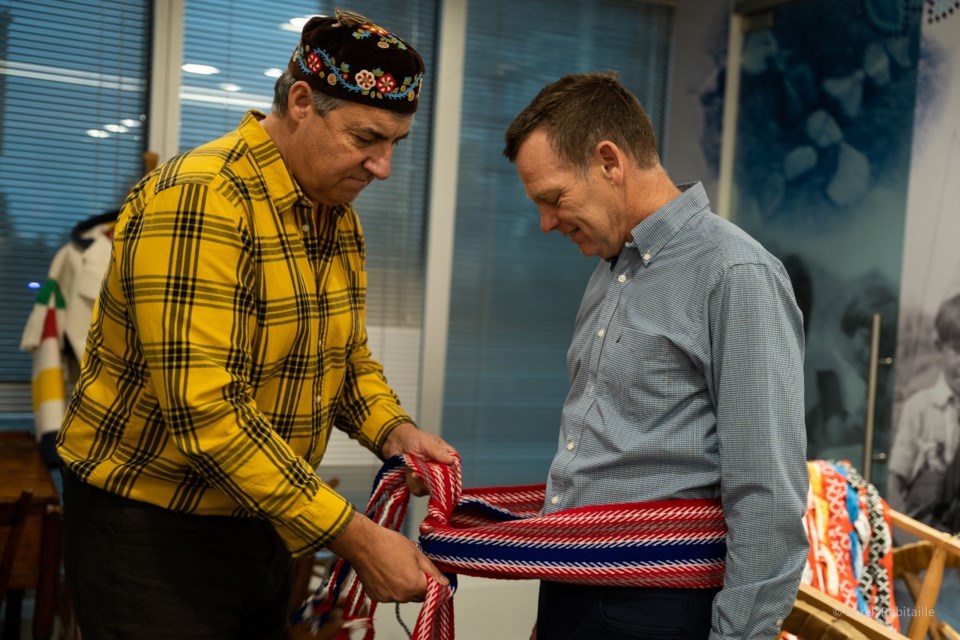 Louis De Jaeger, MNBC director for Region 2, with Darrell Fox.