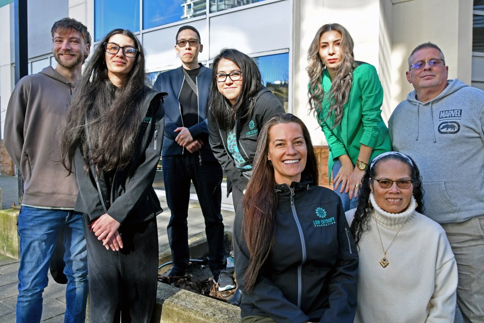 The Low Entropy Foundation Empower Home initiative includes co-executive director Vanessa Wideski and Natasha Cundy, director of outreach. The team and others met at the City Centre branch of the Coquitlam Public Library on Feb. 13, 2024.